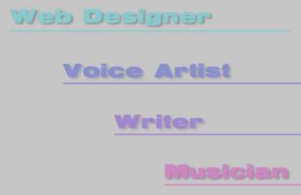 Navigational menu for Amy Guskin's website